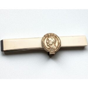 Vtg 1954 sterling silver Kodak 25 years coin tie clip antique